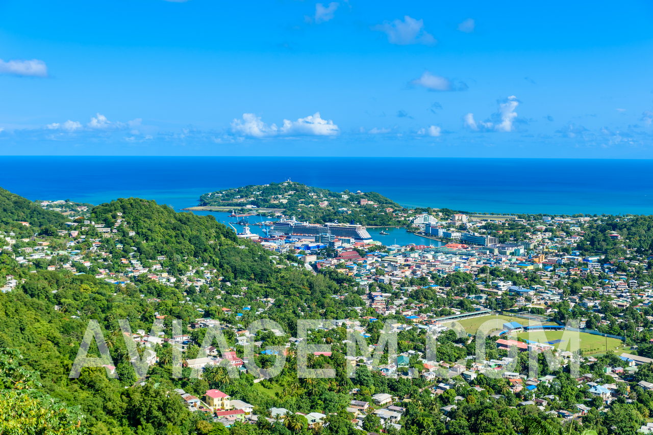 Castries, capital city of Saint Lucia