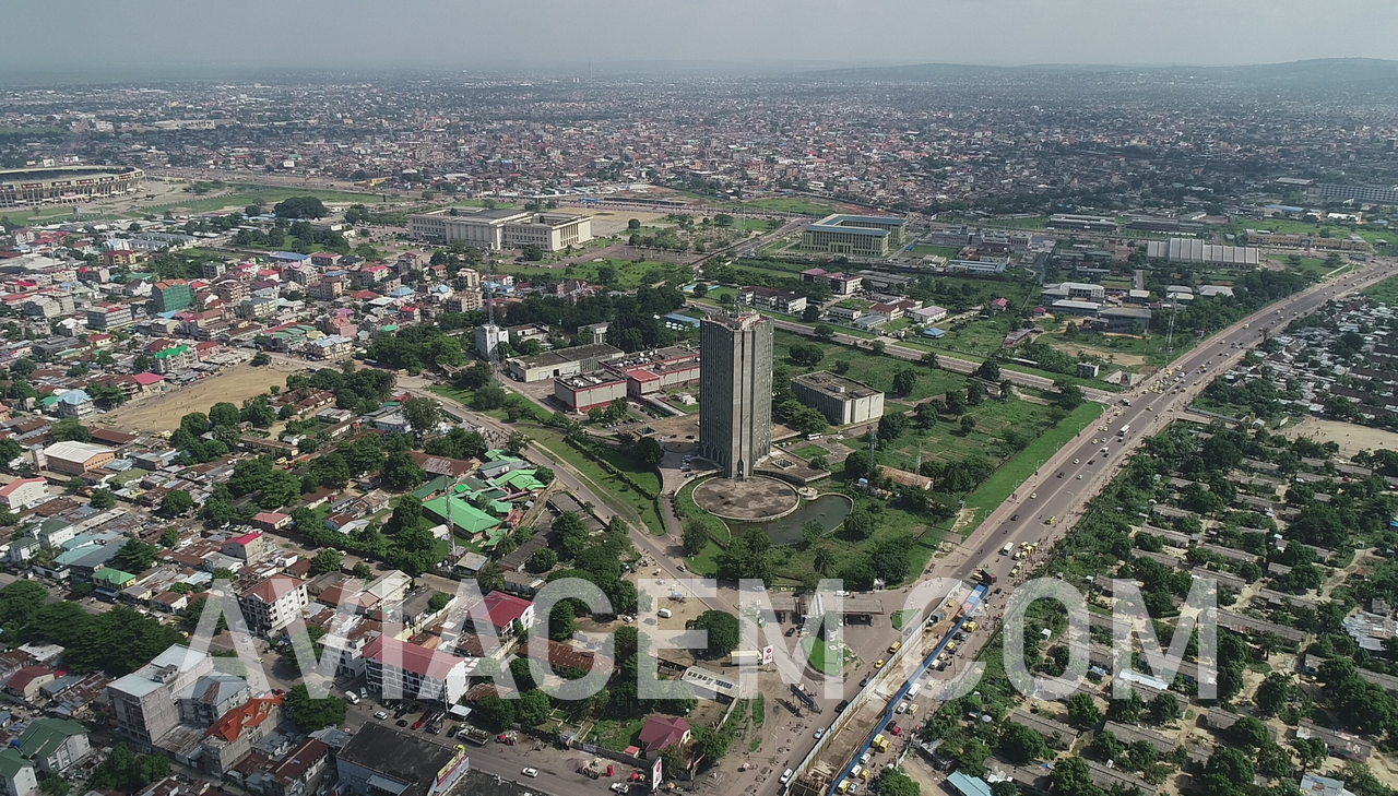 Kinshasa, capital city of Congo Democratic Republic