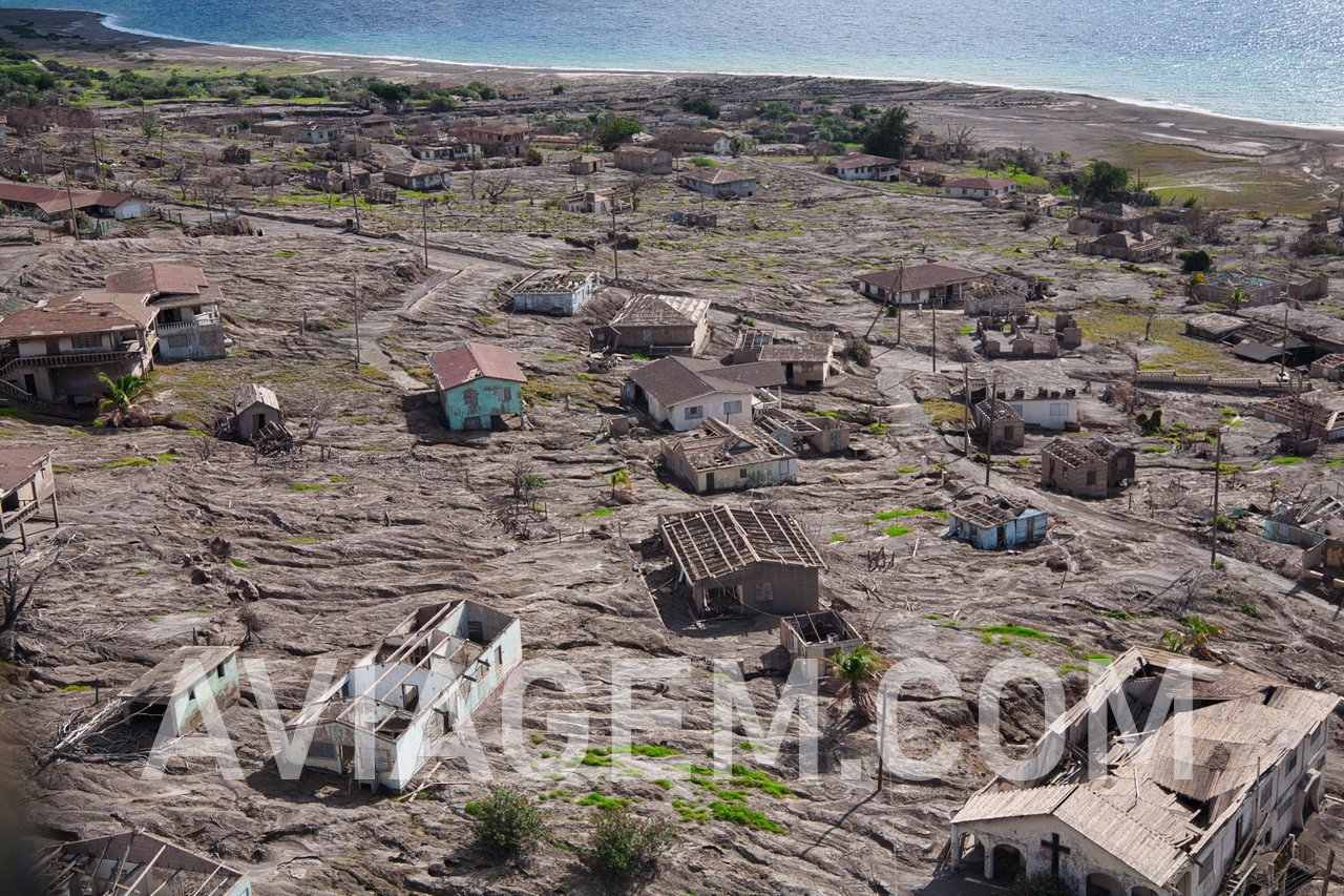 Plymouth, capital city of Montserrat