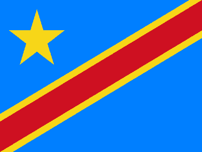 flag of Congo Democratic Republic