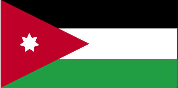 Jordan flag flag of Jordan