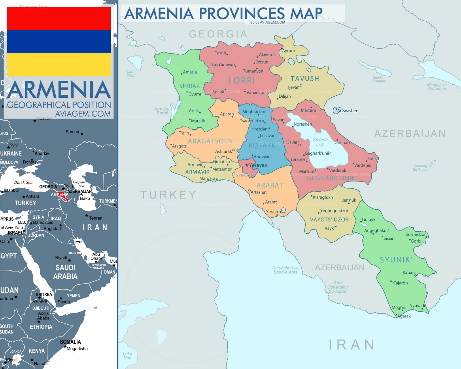 Armenia map