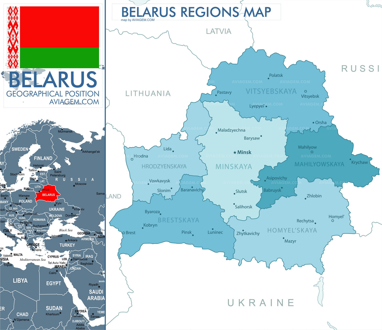 Belarus map