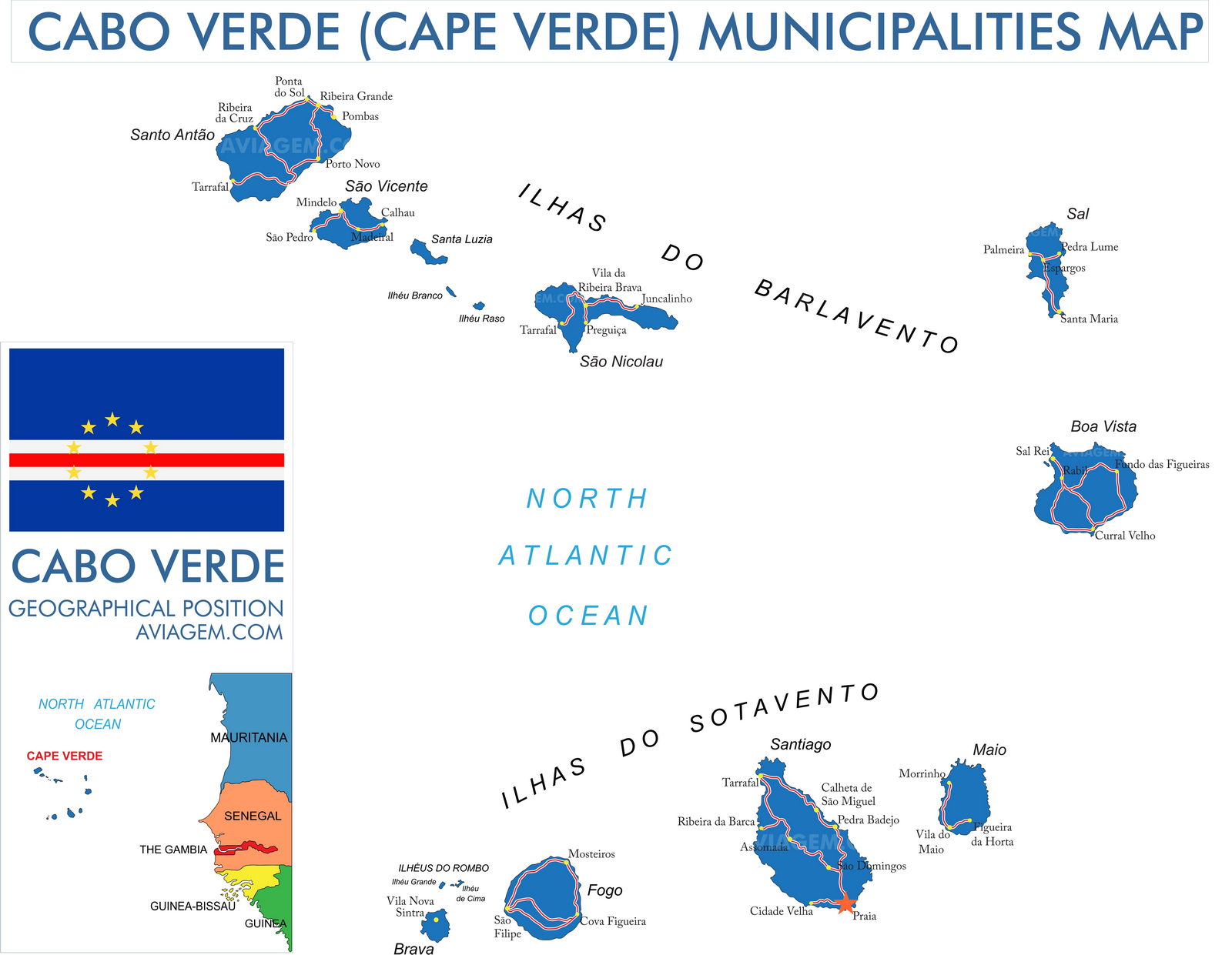 Cabo Verde map