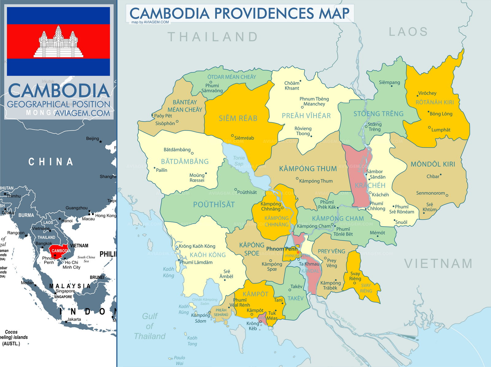Cambodia map