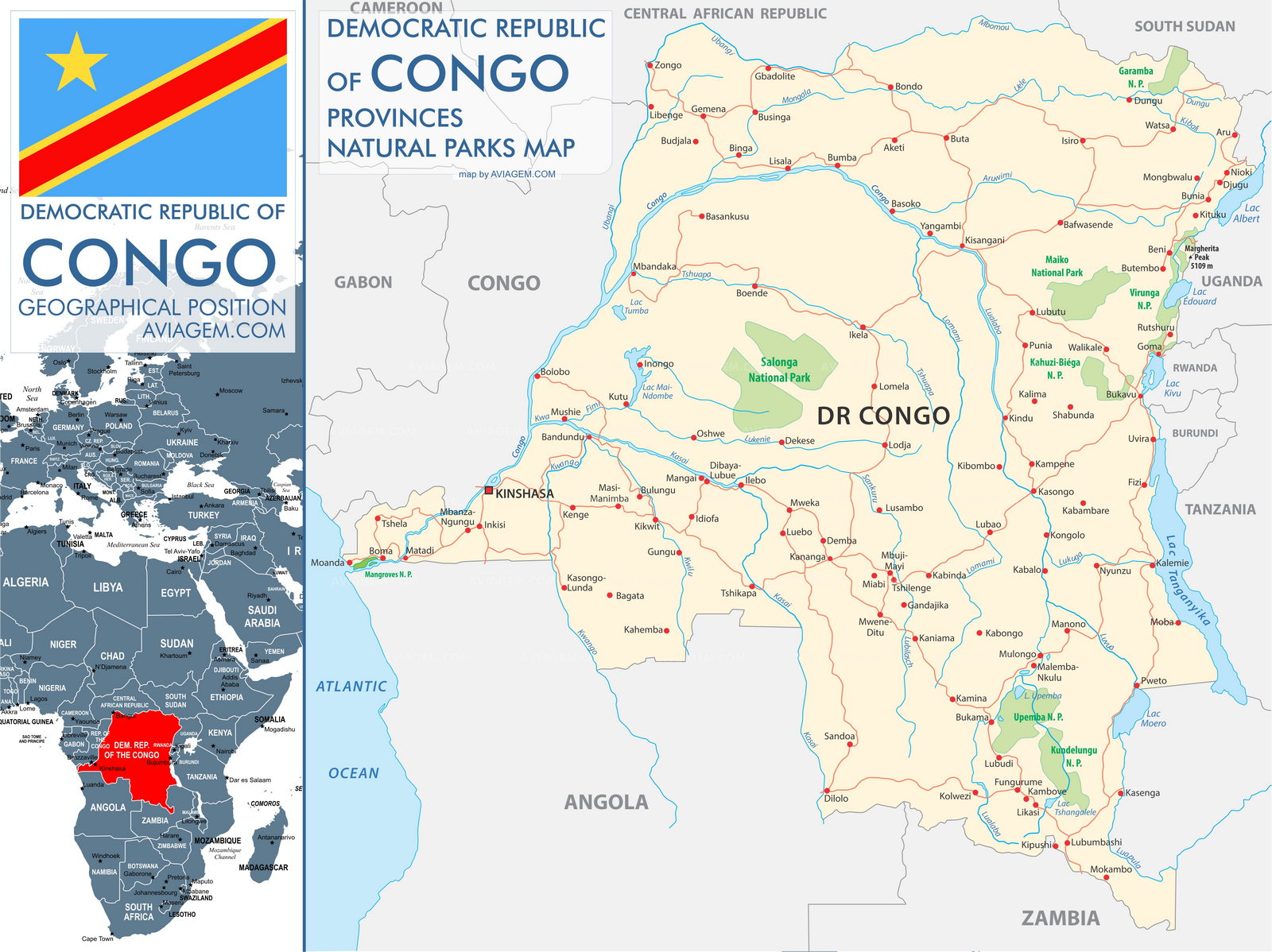 Congo Democratic Republic map