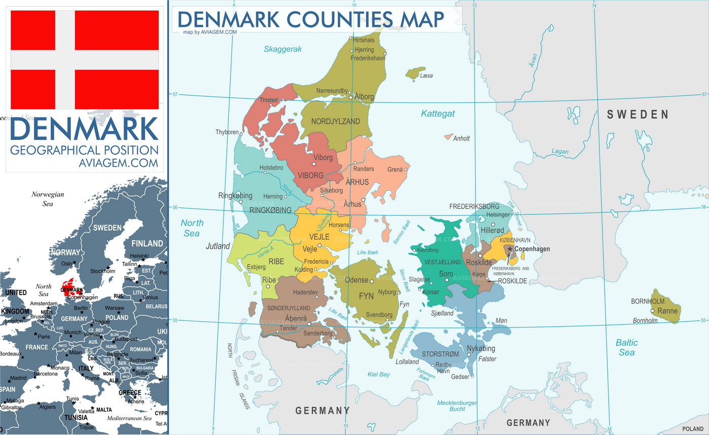 Denmark map
