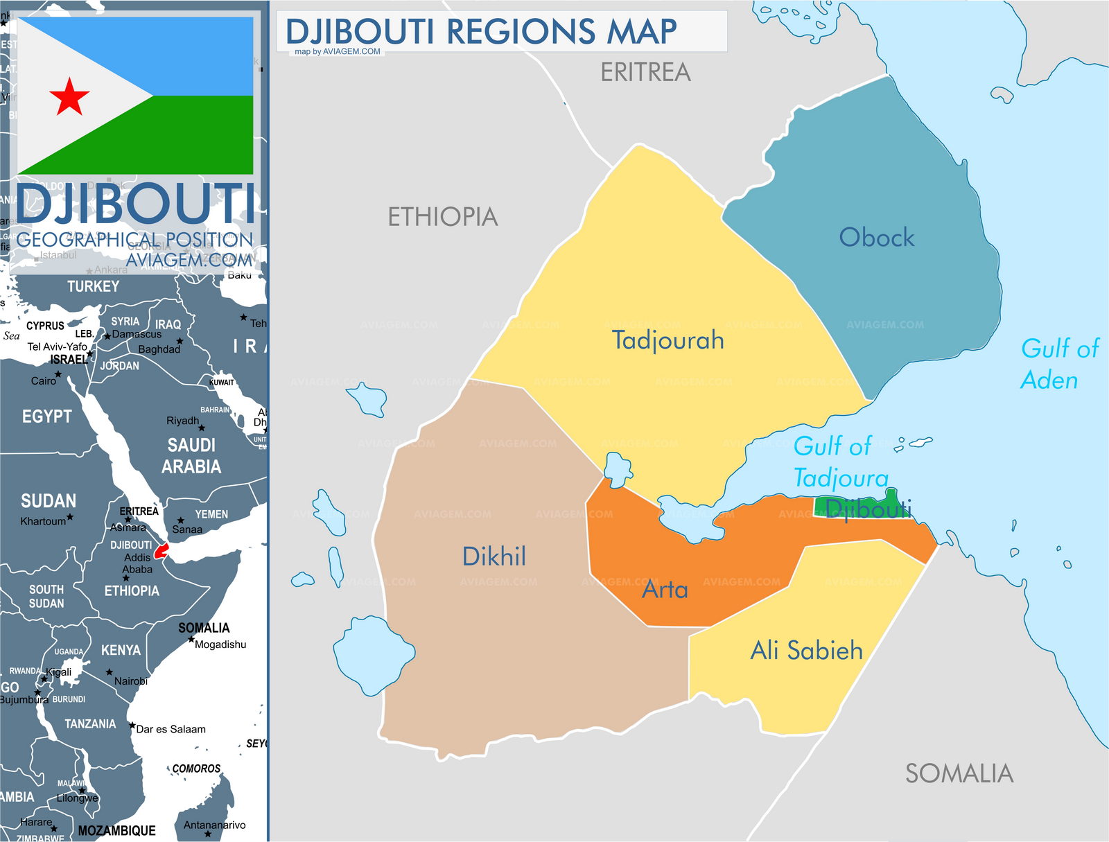 Djibouti map