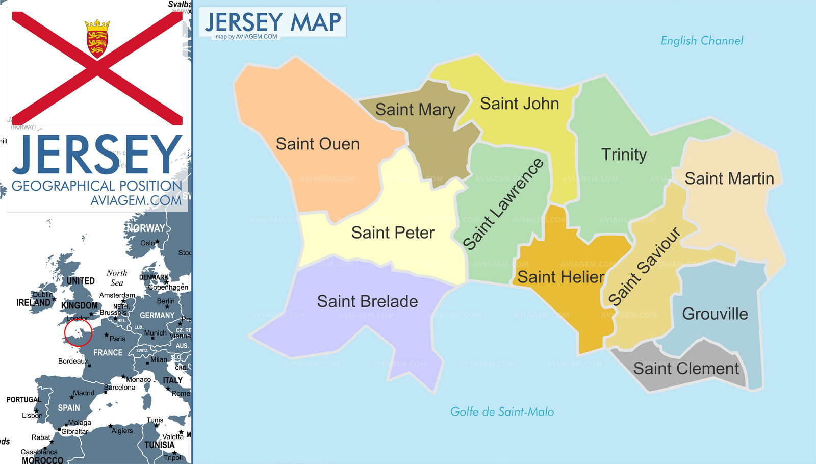 Jersey map