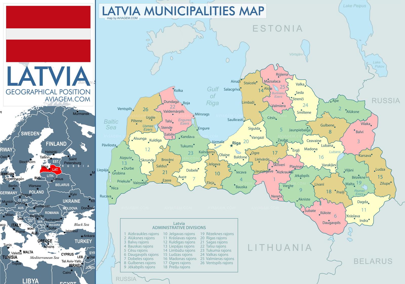 Latvia map