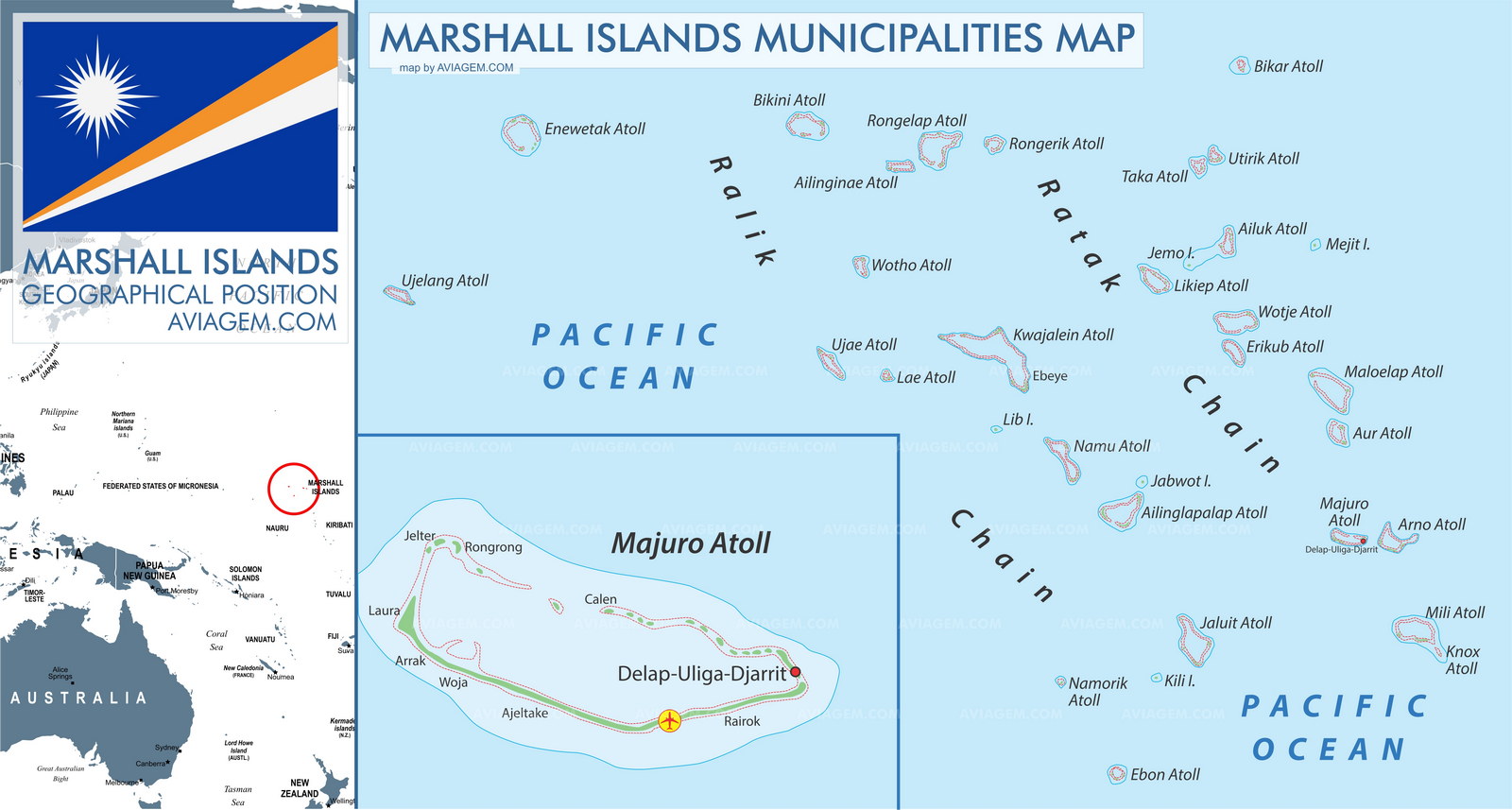 Marshall Islands map