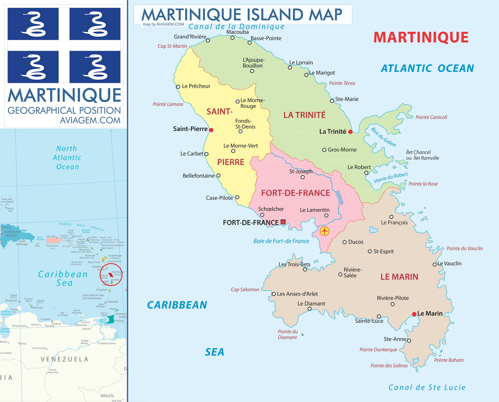Martinique map