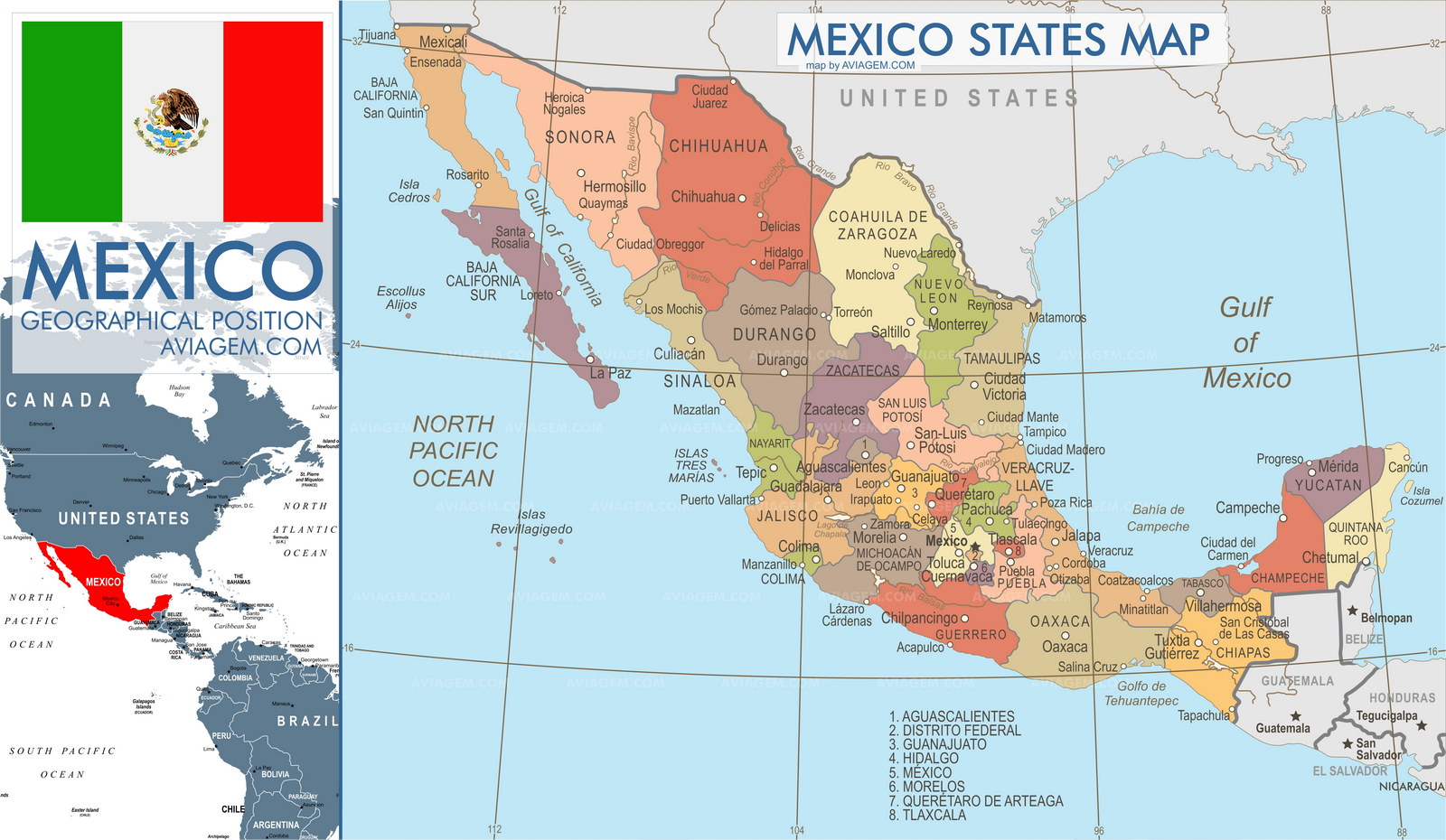 Mexico map