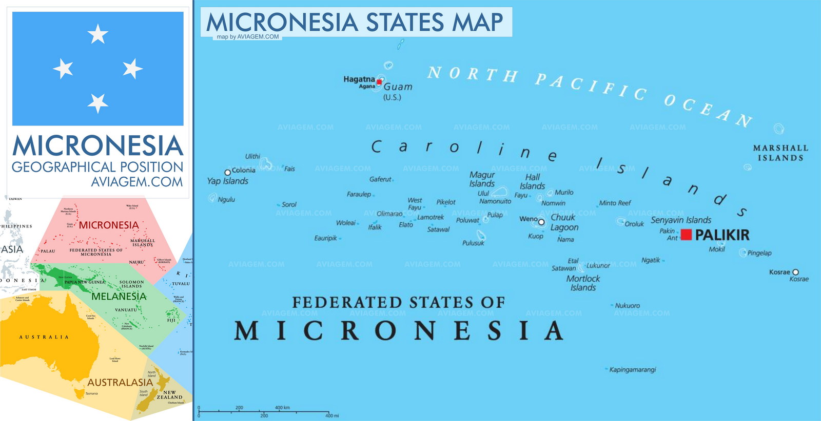 Micronesia map