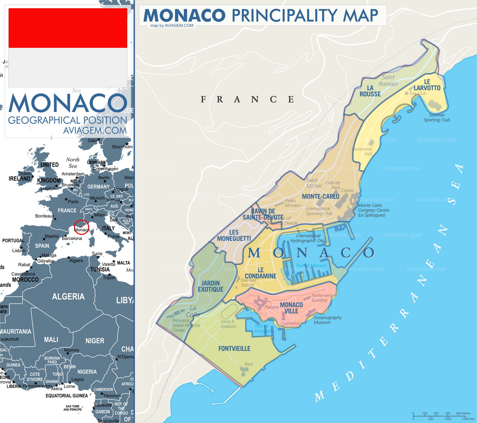 Monaco map
