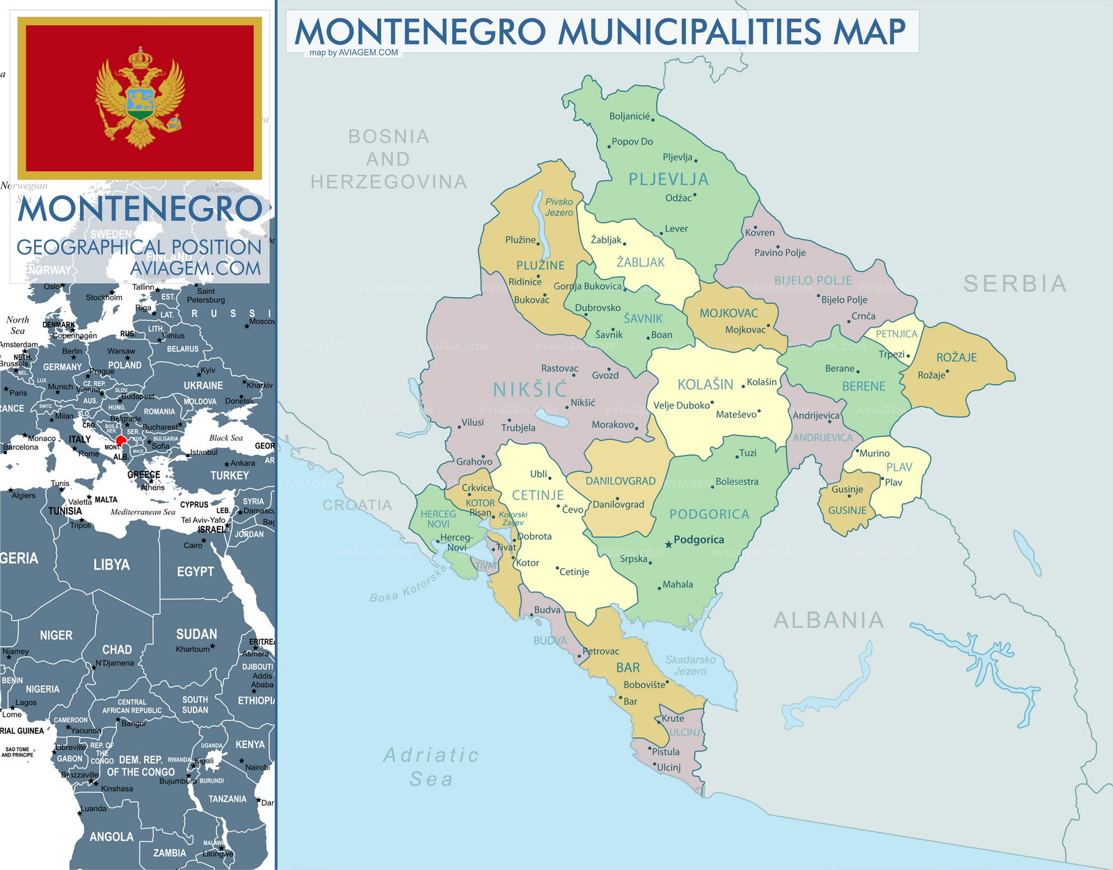 Montenegro map