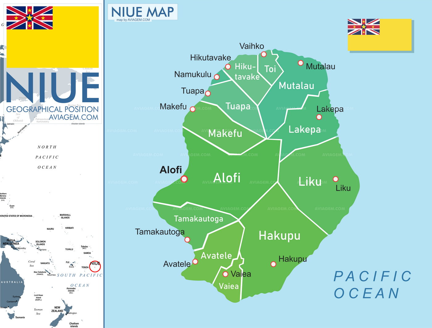 Niue map