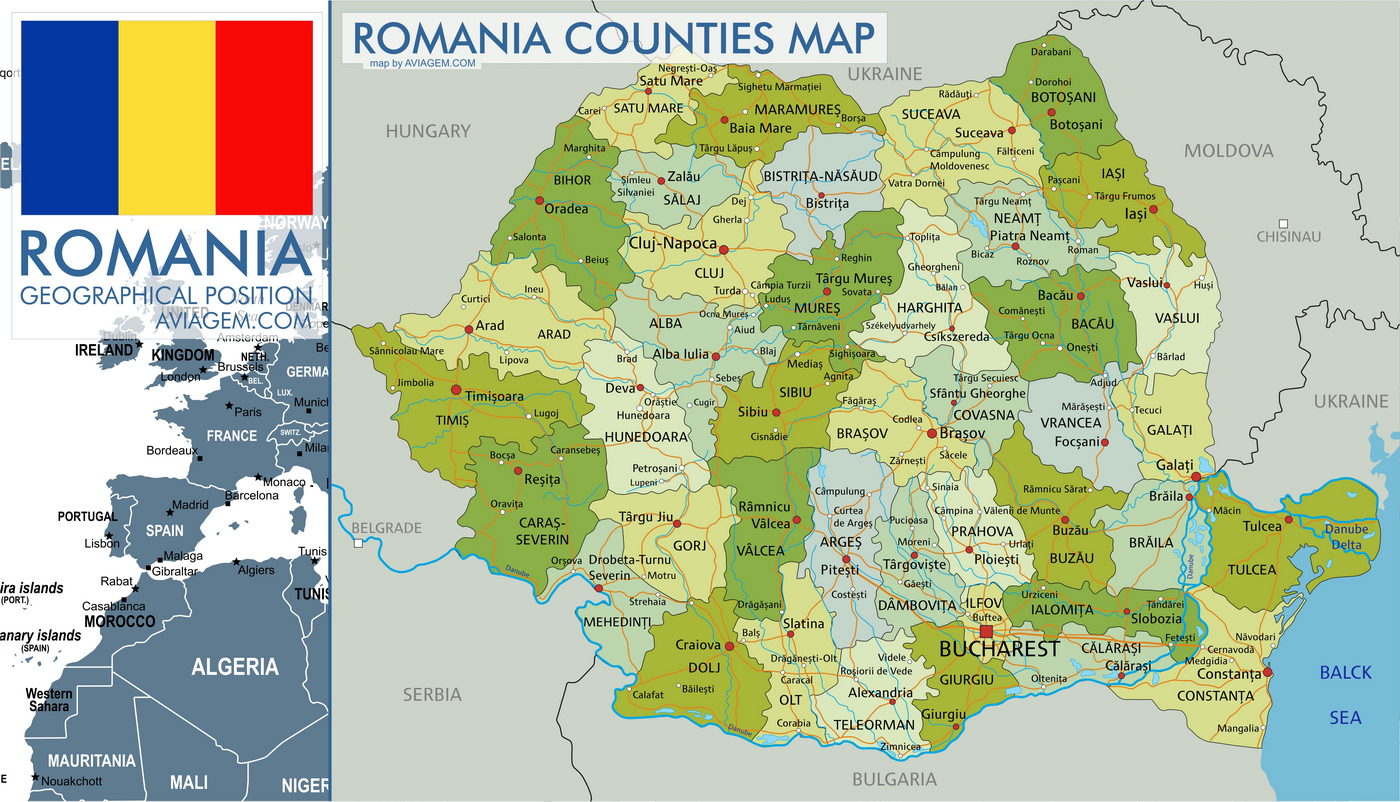 Romania map