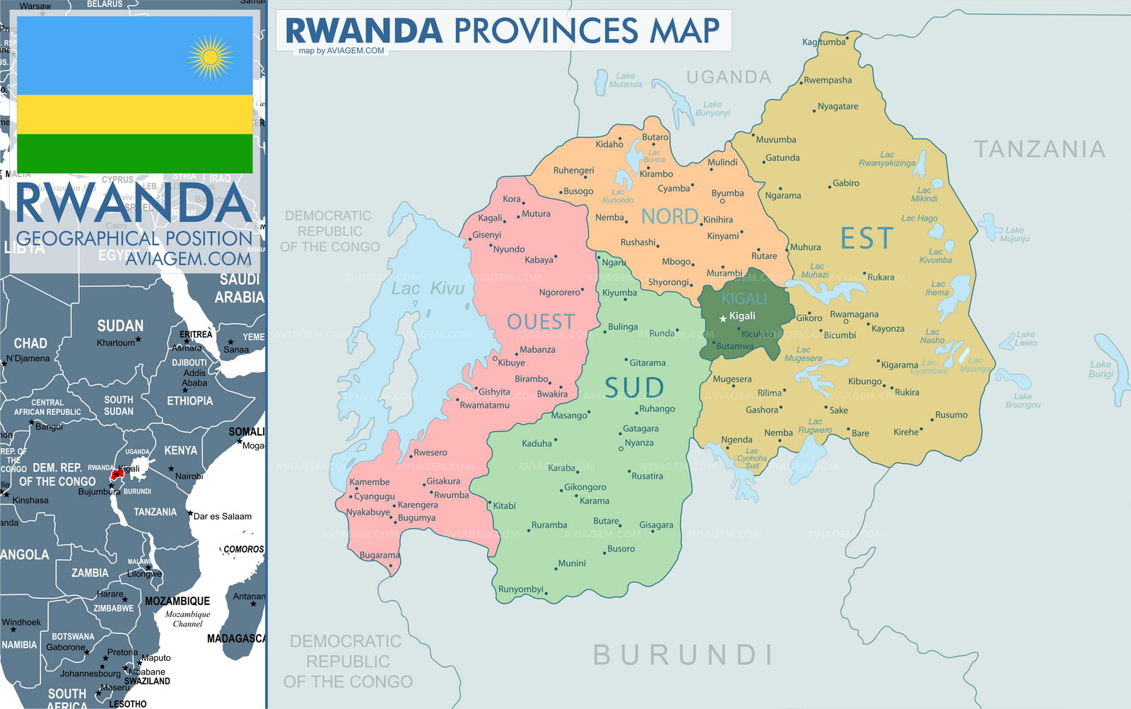 Rwanda map