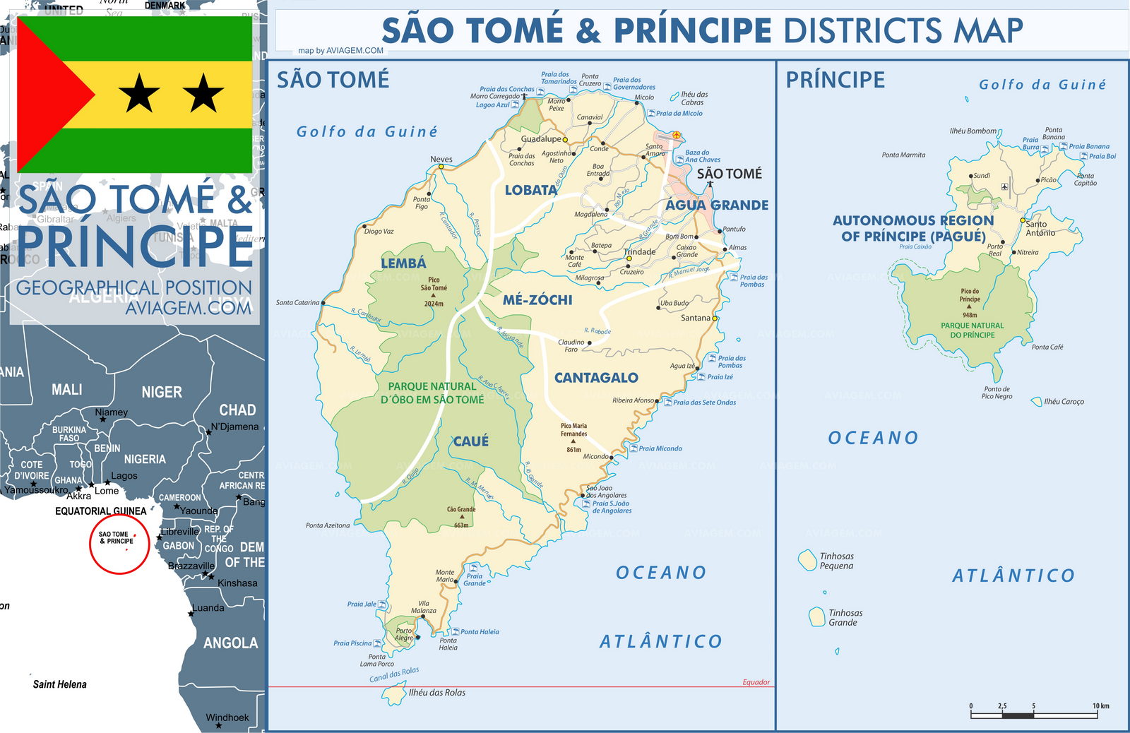 Sao Tome and Principe map