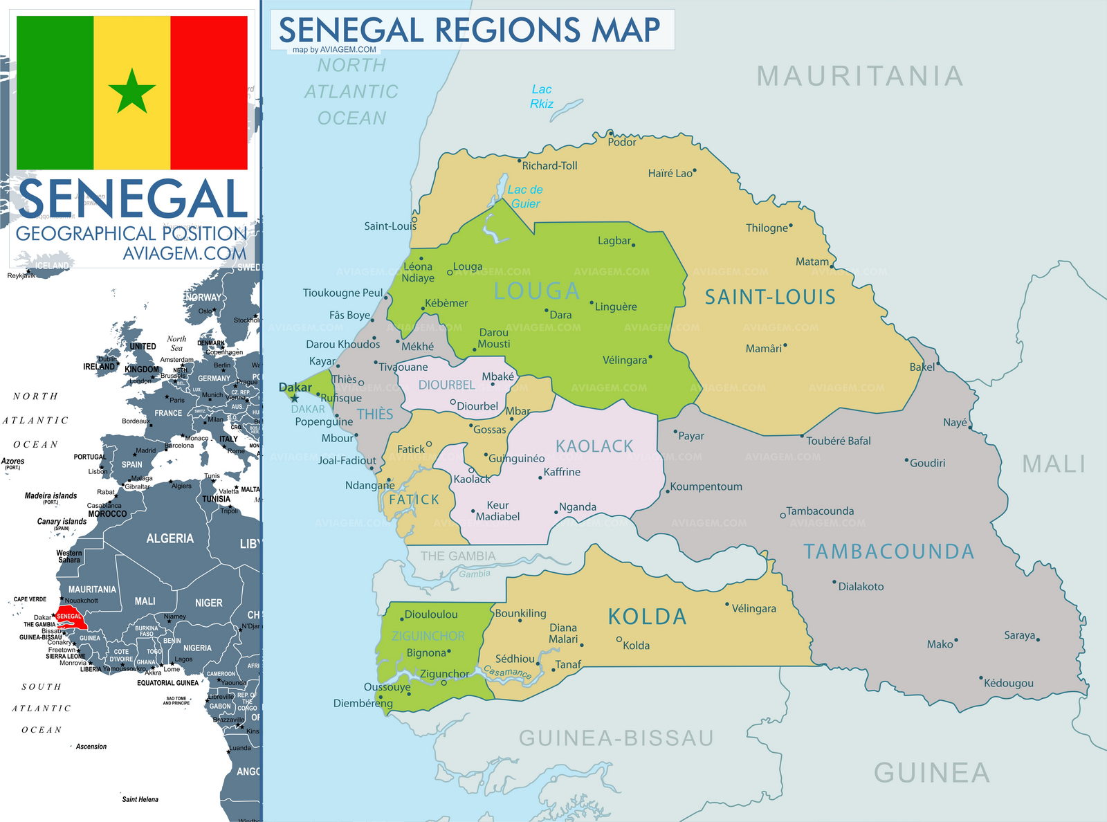 Senegal map