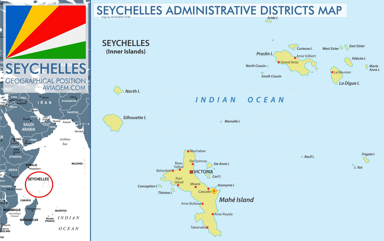 Seychelles map