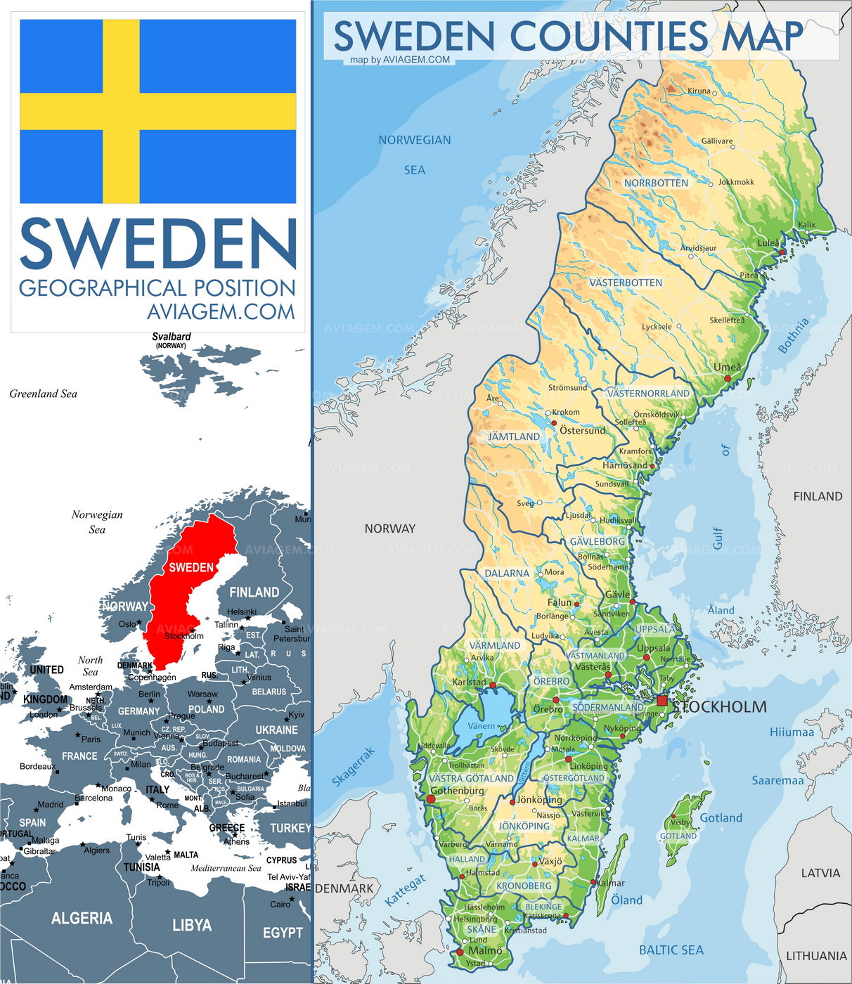 Sweden map