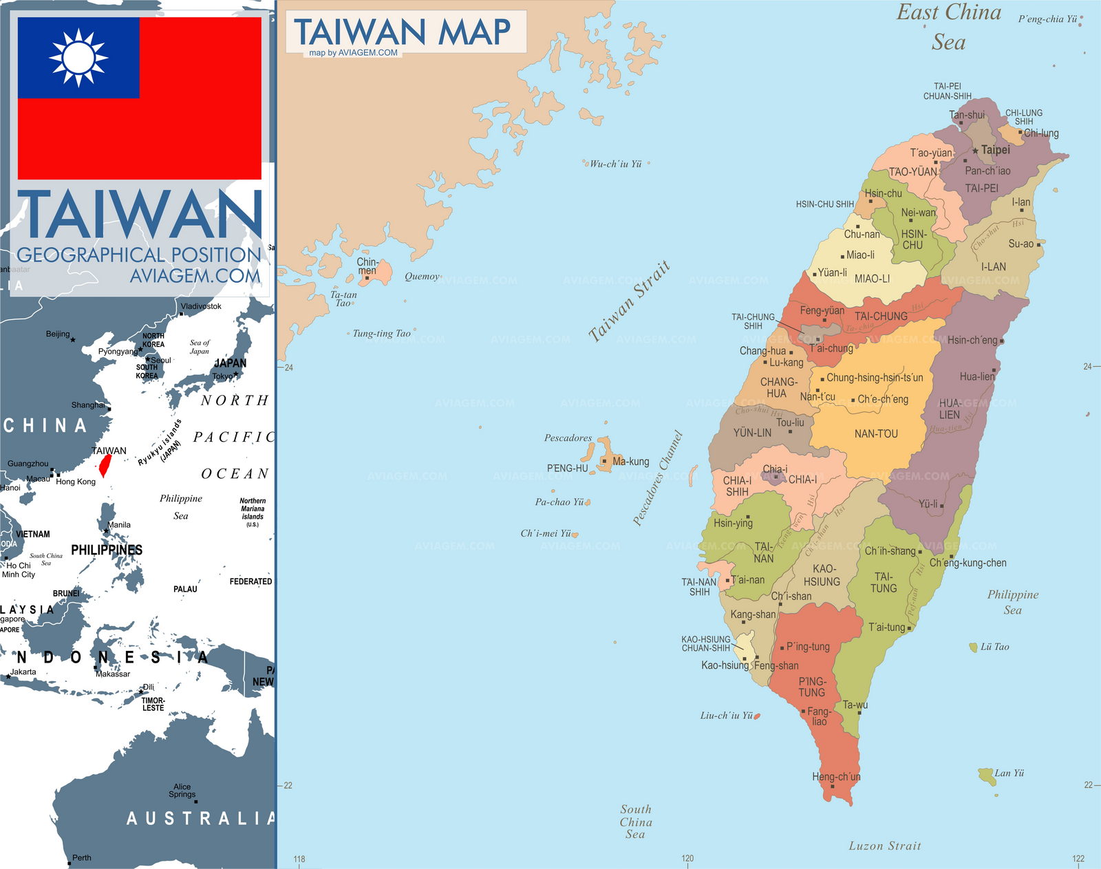 Taiwan map