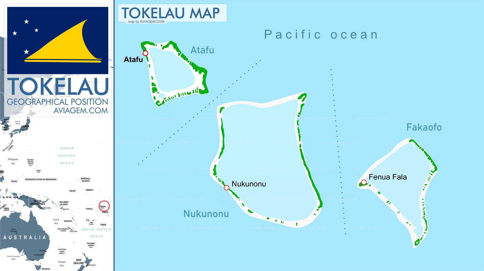 Tokelau map