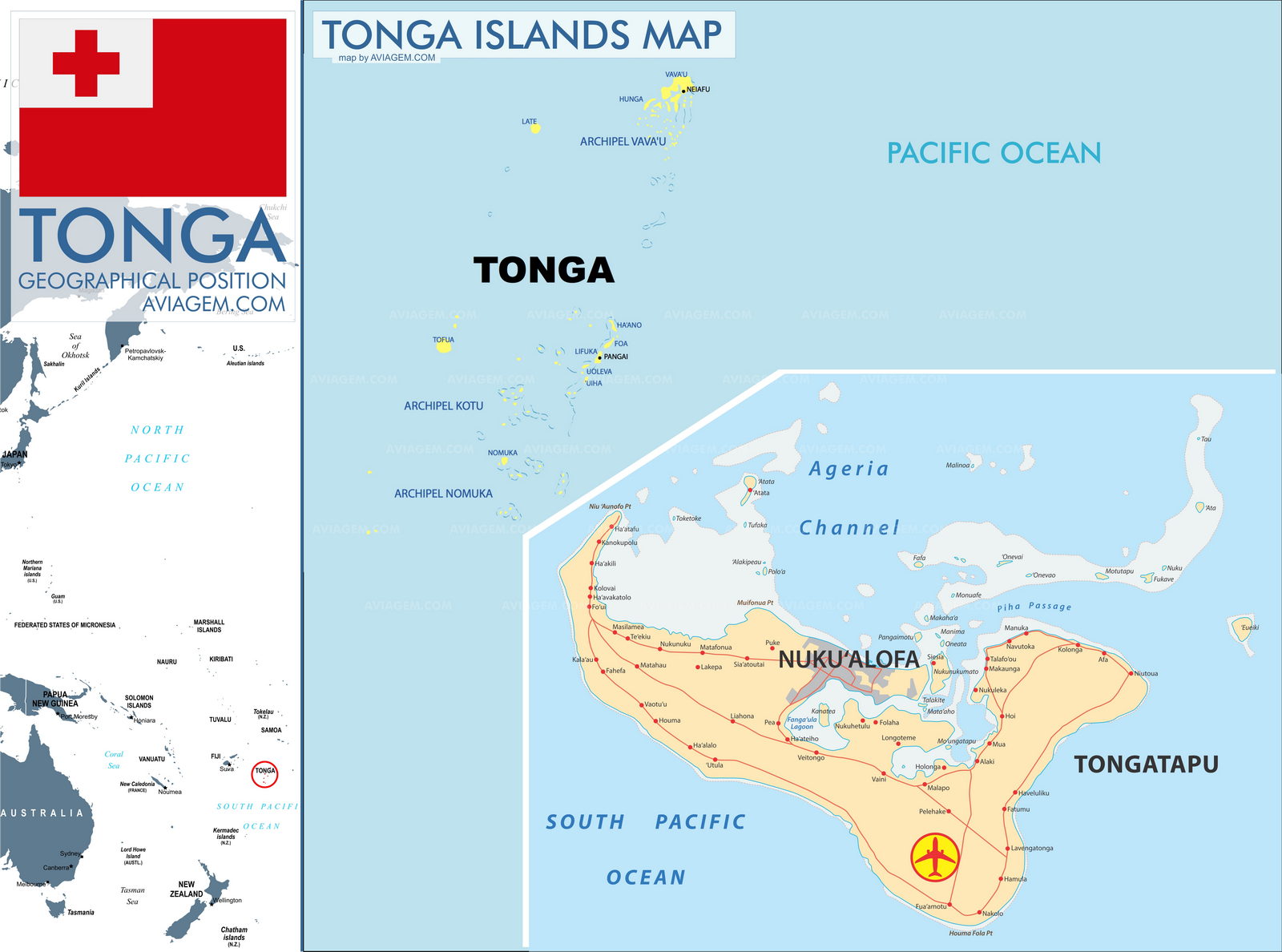 Tonga map