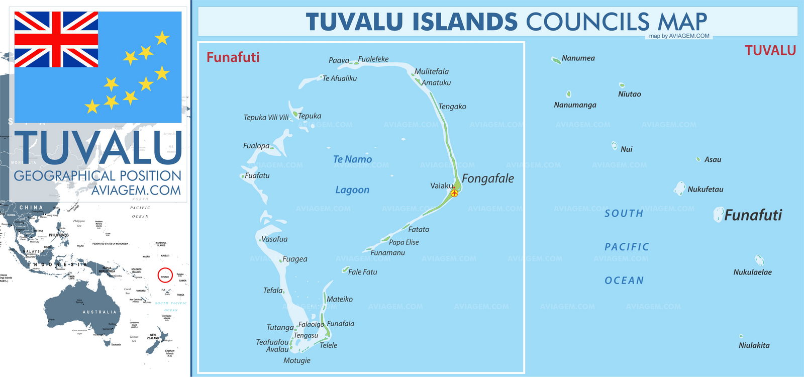 Tuvalu map
