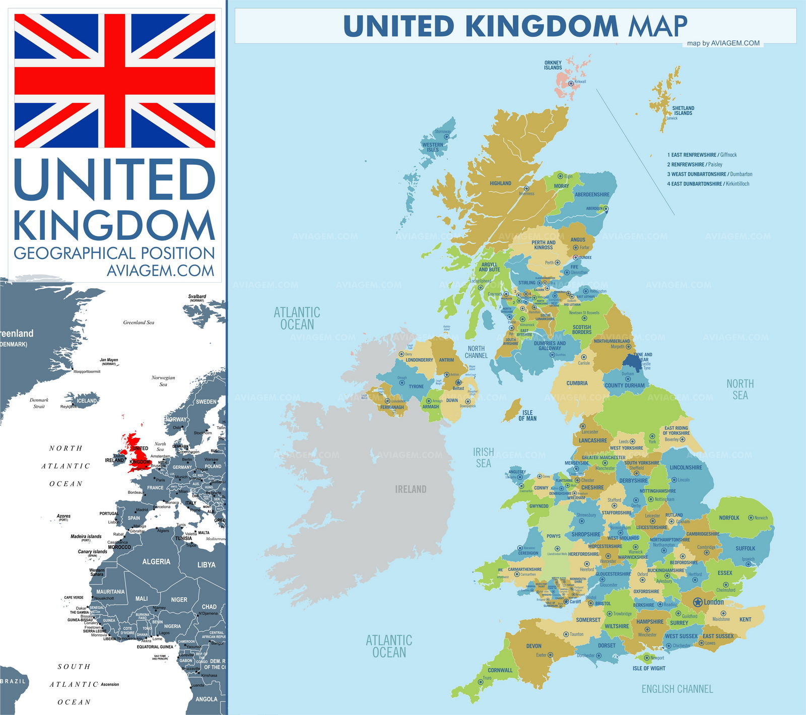 United Kingdom map