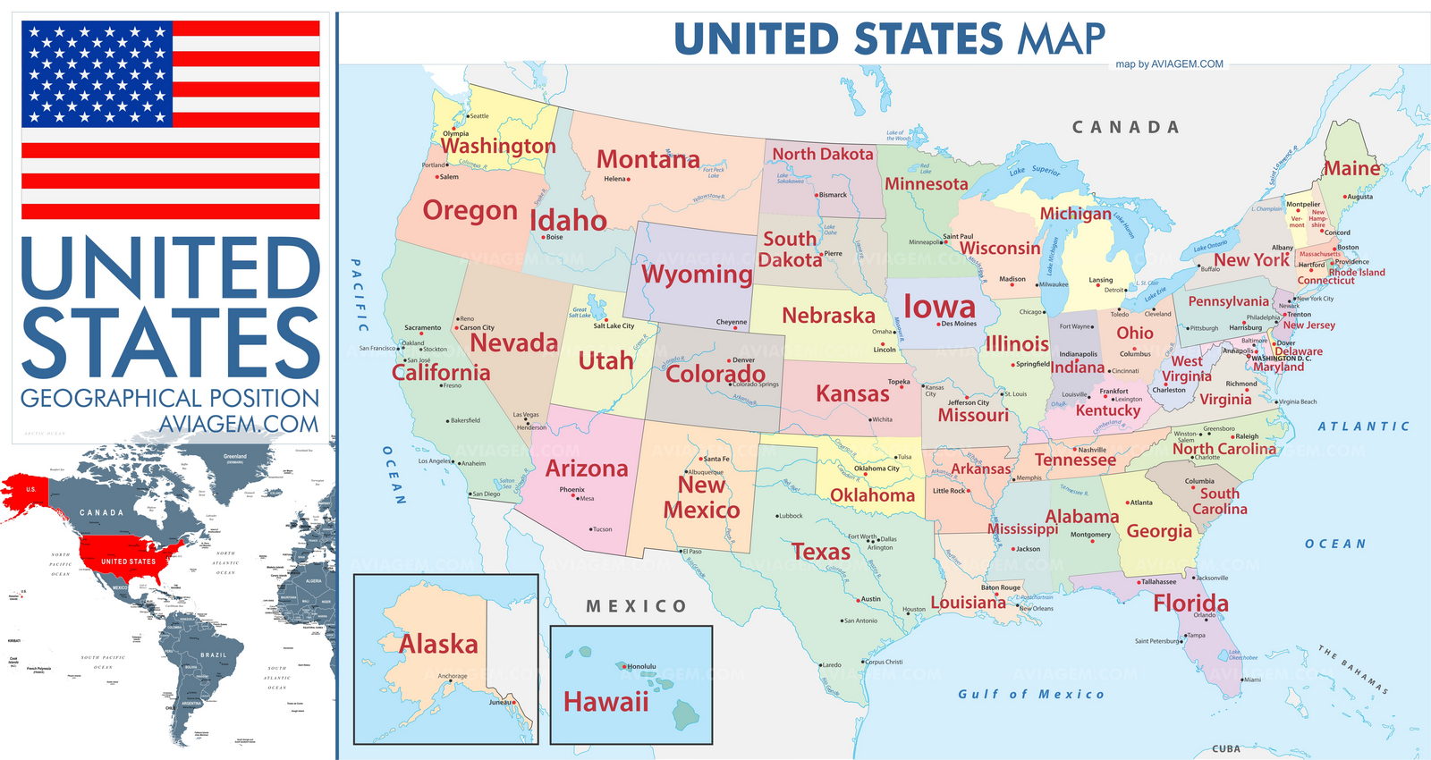 United States map