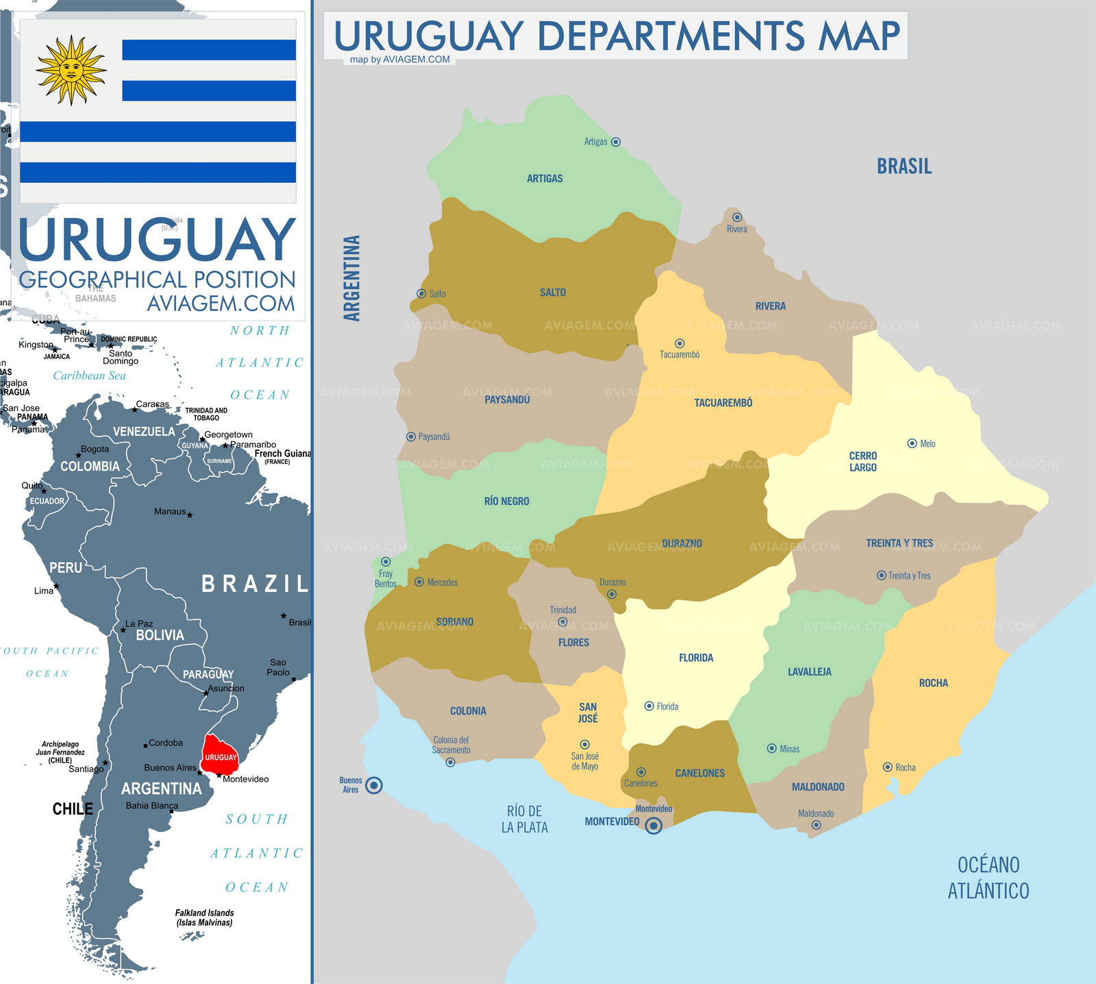 Uruguay map