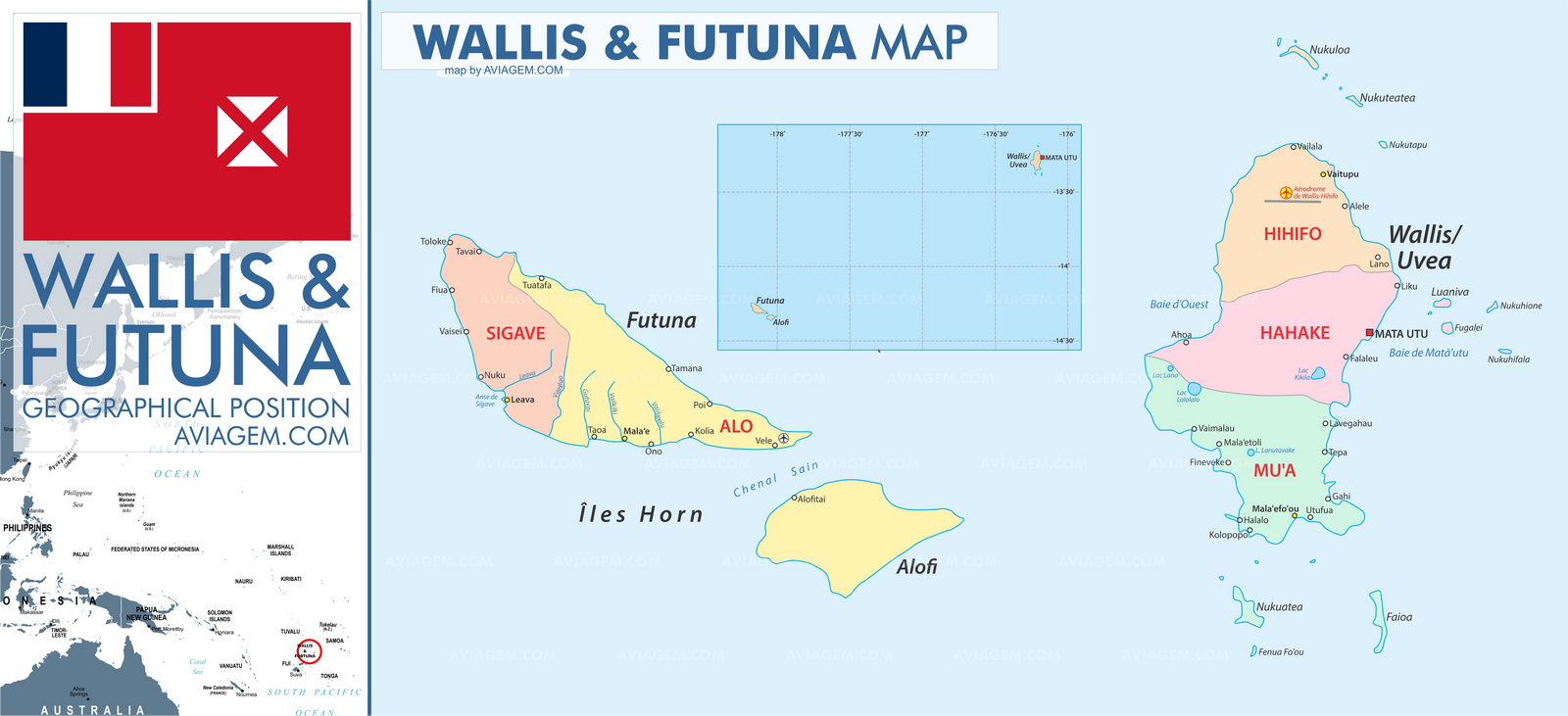 Wallis and Futuna map